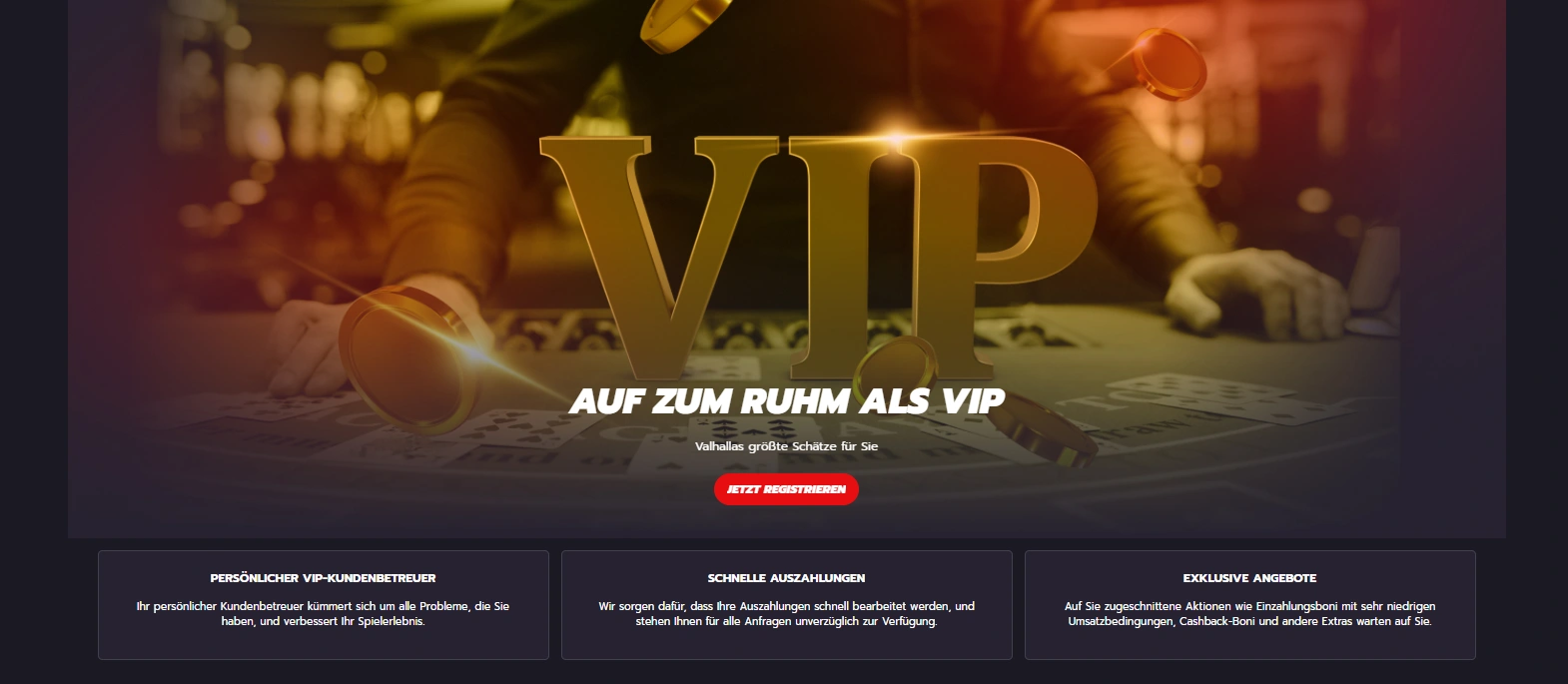 valhalla wins casino vip programm